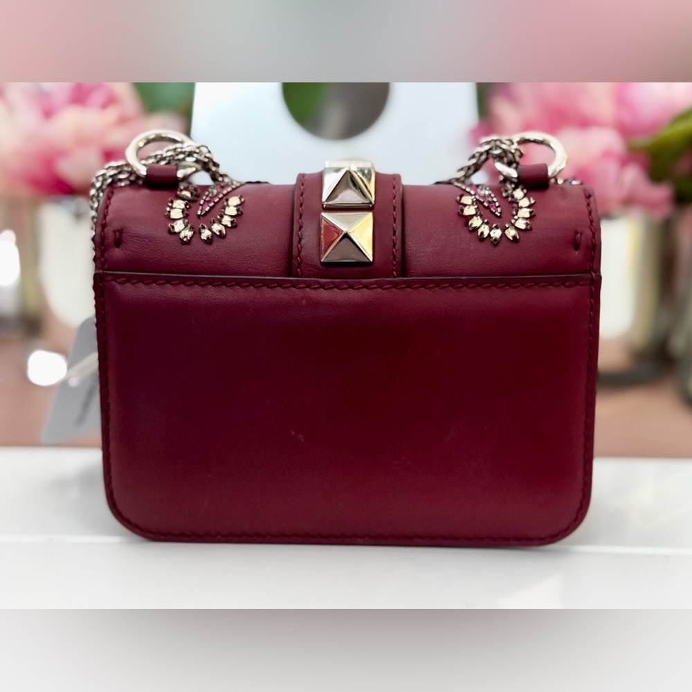 Valentino Garavani Heart Beaded Glam Lock Bag - Picture 9 of 15